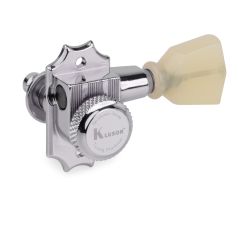 Kluson KRGL-3-CP Revolution Series Locking Tuners with Screw-in Bushes - 3 Per Side - Chrome