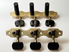 Rubner 9110-EH Deluxe Classical Guitar Tuners with Ebony Buttons