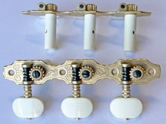 Rubner 9140-EBI Deluxe Classical Guitar Tuners with Ivoroid Buttons