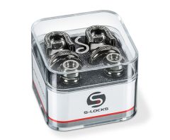 Schaller S-Lock Straplocks - Set of 2 Full Assembly - Ruthenium