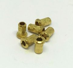 Top-Mounted String Ferrules - Set of 6 - Gold
