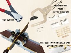 Value Bundle #3 - Fret Slotting Mitre Box Kit + Handheld Fret Press Set + Fret Cutter