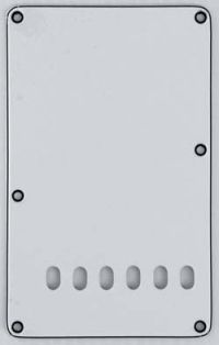 Allparts PG-0556-035 Strat Style Rear Cover - White (W/B/W)