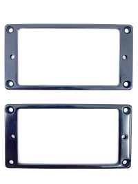 Flat Metal Mounting Rings - Set of 2 - Black