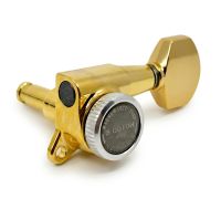 Gotoh SG381-AB07G-MGT Locking Tuners with Aluminium Buttons 6-in-Line Gold