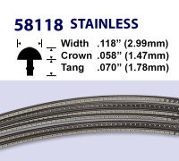 Jescar Stainless Steel Fretwire #58118 - Super Jumbo Gauge - 1.8 metres