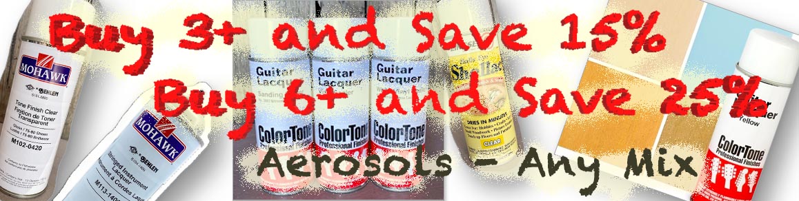 Aerosols - Buy any 3 get 15% off, Buy and 6 get 25% off